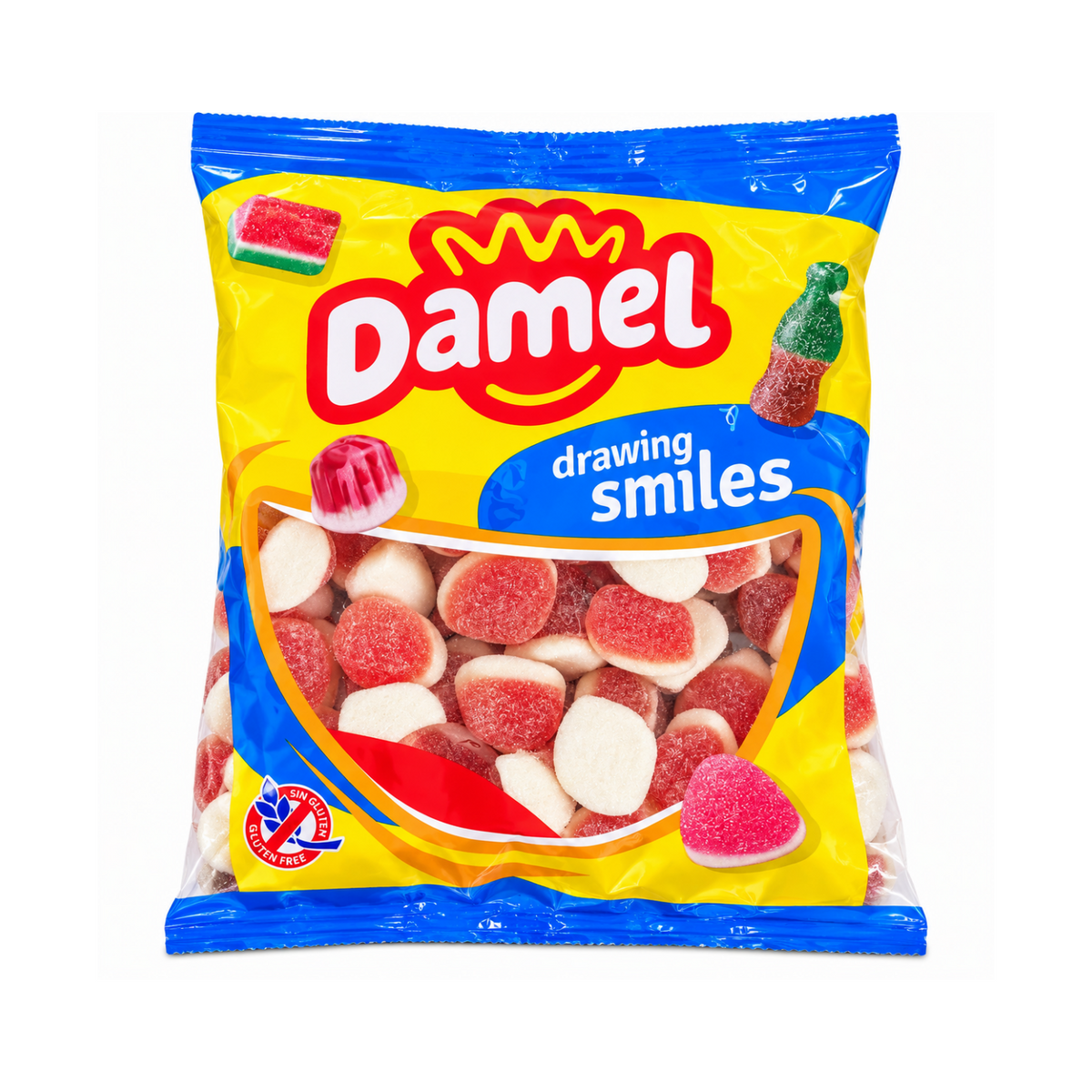 Damel Jelly Filled Pfirsich Halal Fruchtgummis 1 kg