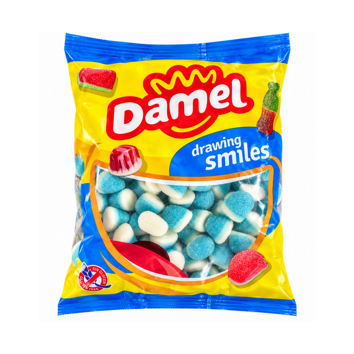 Damel Schaum Himbeeren Halal Fruchtgummis 1 kg