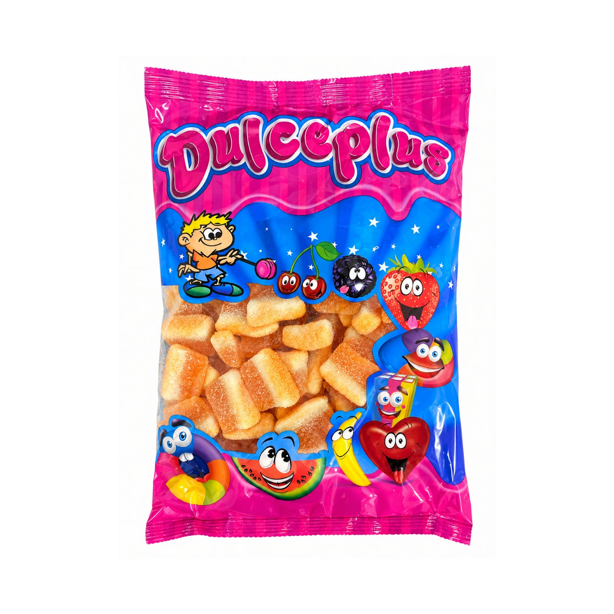 Dulceplus Pfirsichscheiben Halal Fruchtgummis 1 kg