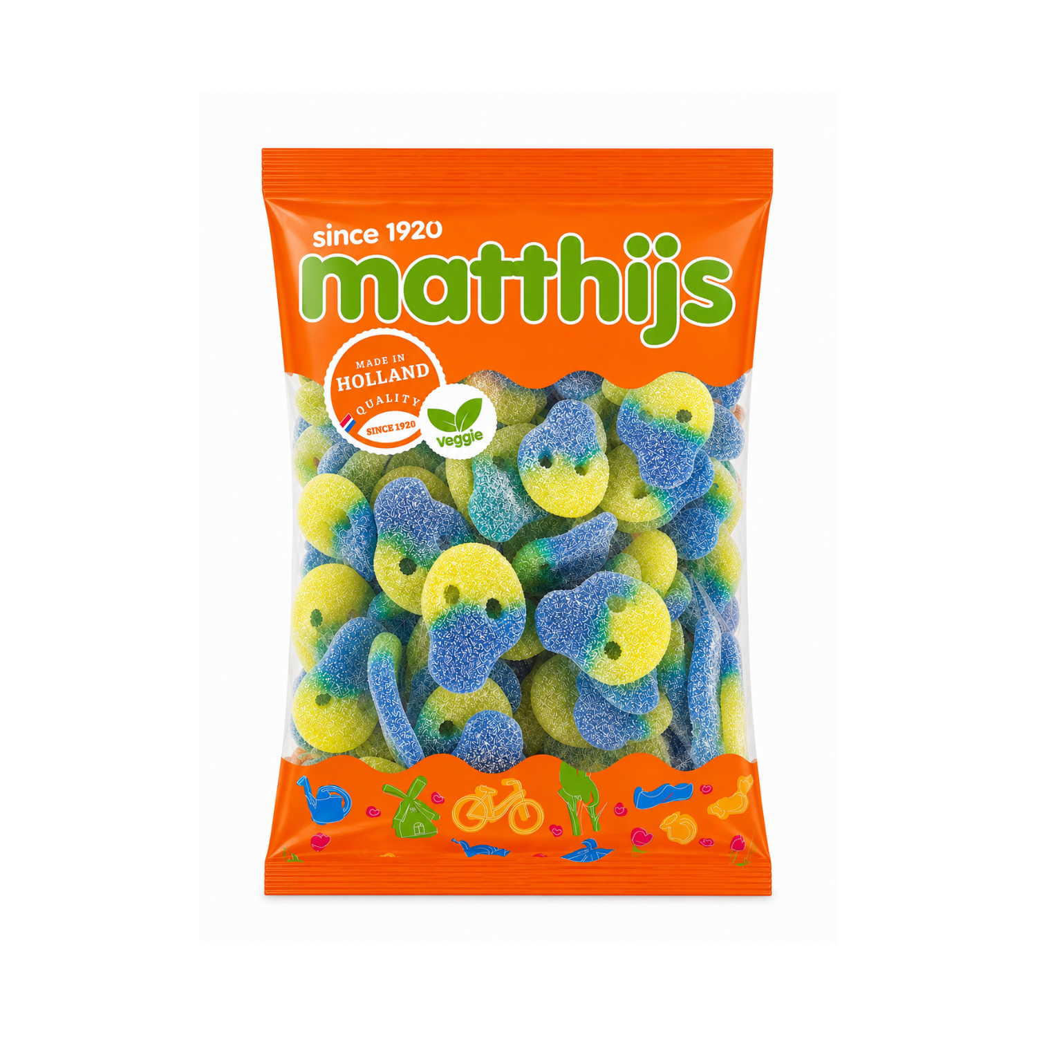 Matthijs Schweden Totenkopf Fruchtgummis Halal/Vegan 800 g
