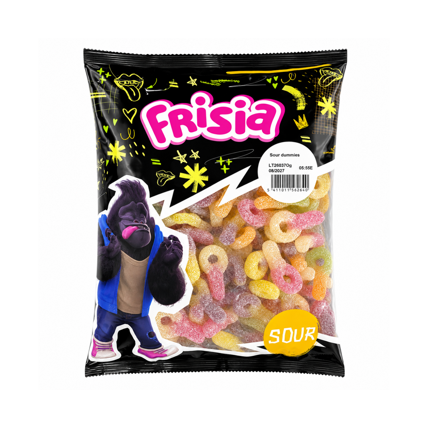Frisia Saure Schnuller Fruchtgummis 1,25 kg