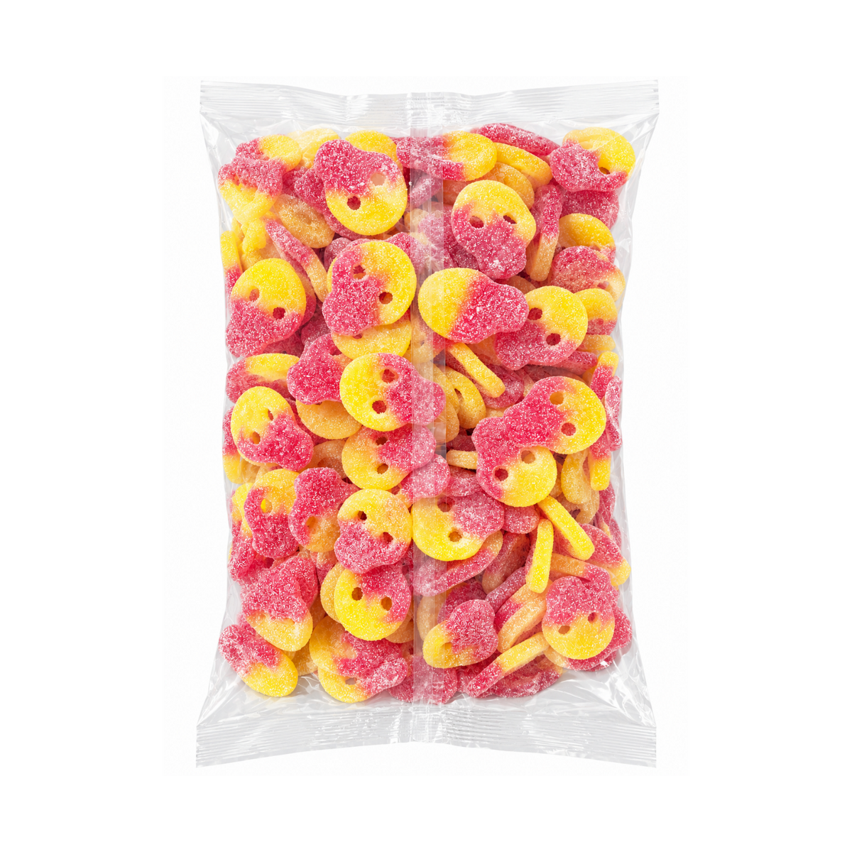 Matthijs Totenköpfe Himbeer Zitrone Halal/Vegan Fruchtgummis 2 kg
